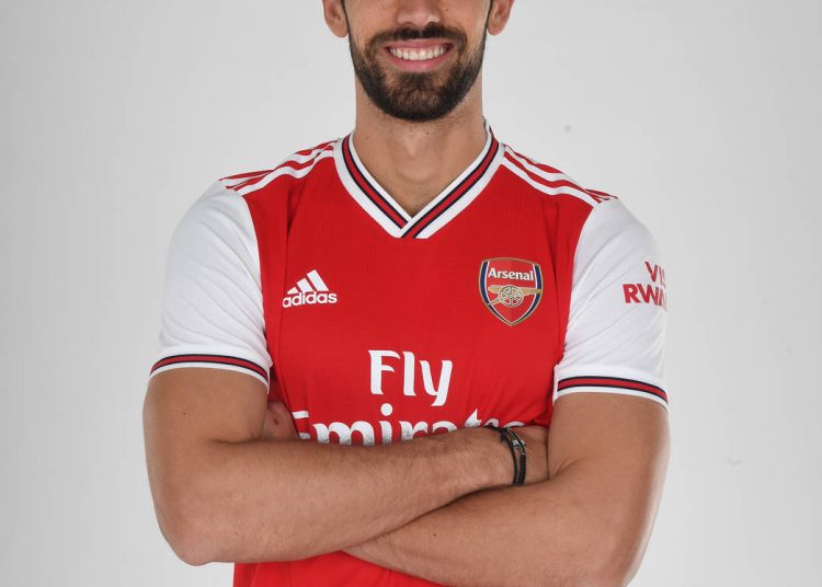 ST ALBANS, ENGLAND - JANUARY 26: of Arsenal during a training session at London Colney on January 26, 2020 in St Albans, England. (Photo by Stuart MacFarlane/Arsenal FC via Getty Images)