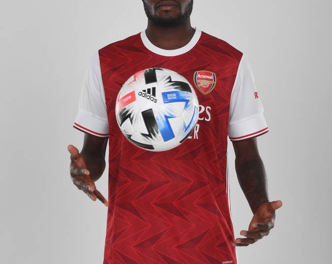 ST ALBANS, ENGLAND - OCTOBER 13: Arsenal Unveil New Signing Thomas Partey at London Colney on October 13, 2020 in St Albans, England. (Photo by Stuart MacFarlane/Arsenal FC via Getty Images)